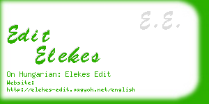 edit elekes business card